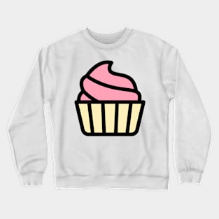 Pink Cupcake Cartoon Icon Crewneck Sweatshirt